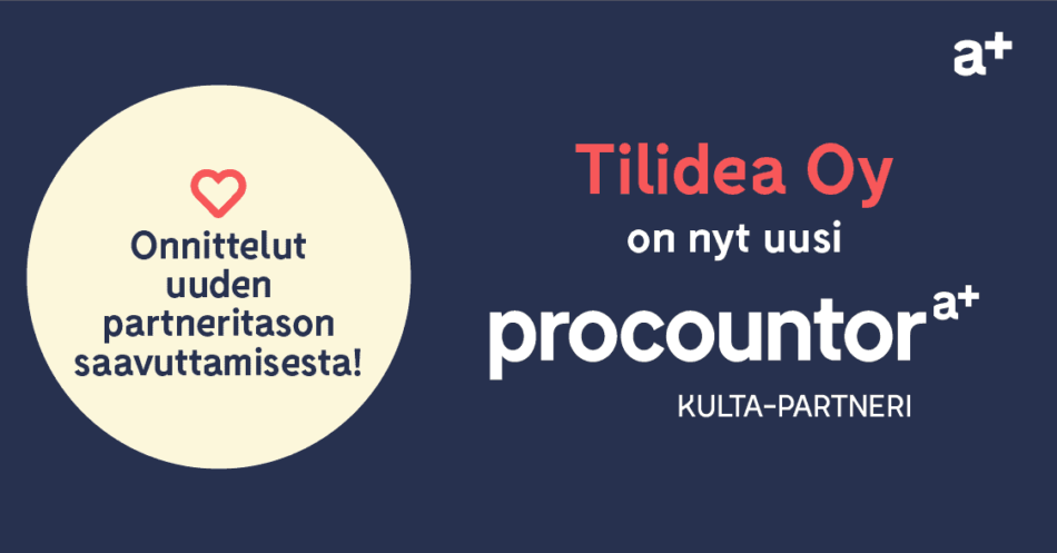 Procountor Kulta-partneri: Tilidea Oy