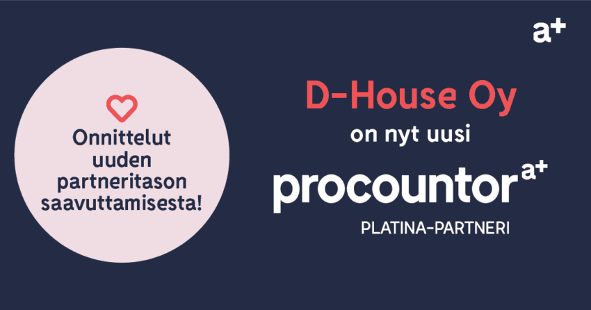 Procountor Platina-partneri: D-House Oy