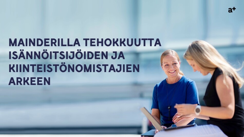 Webinaarikuvake Mainderilla tehokkuutta isännöitsijöiden ja kiinteistönomistajien arkeen