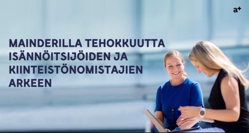 mainderilla tehokkuutta kuvakaappaus webinaarista