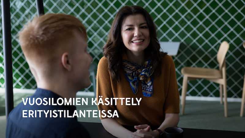 Webinaarikuvake Vuosilomien käsittely erityistilanteissa